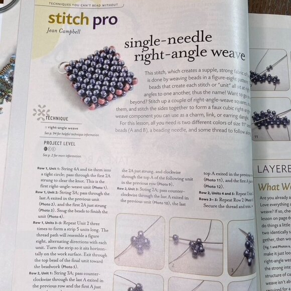 Beadwork Magazine Jewelry Crafting Book u  Jun July 2010  Vol 13 No 4 - Picture 7 of 9